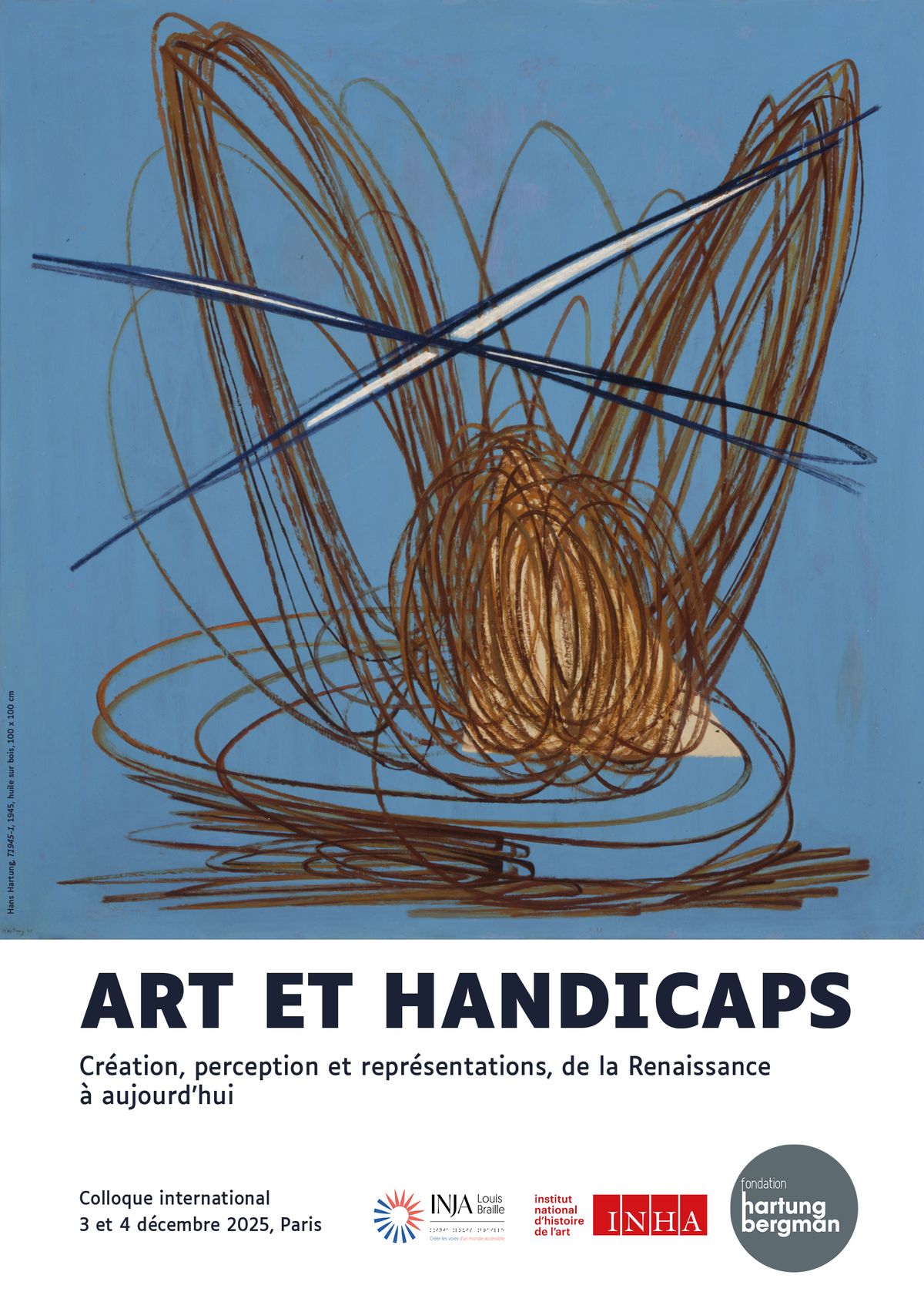 L'affiche du colloque « Art et handicaps – création, perception et représentations, de la Renaissance à la période contemporaine ». D.R.