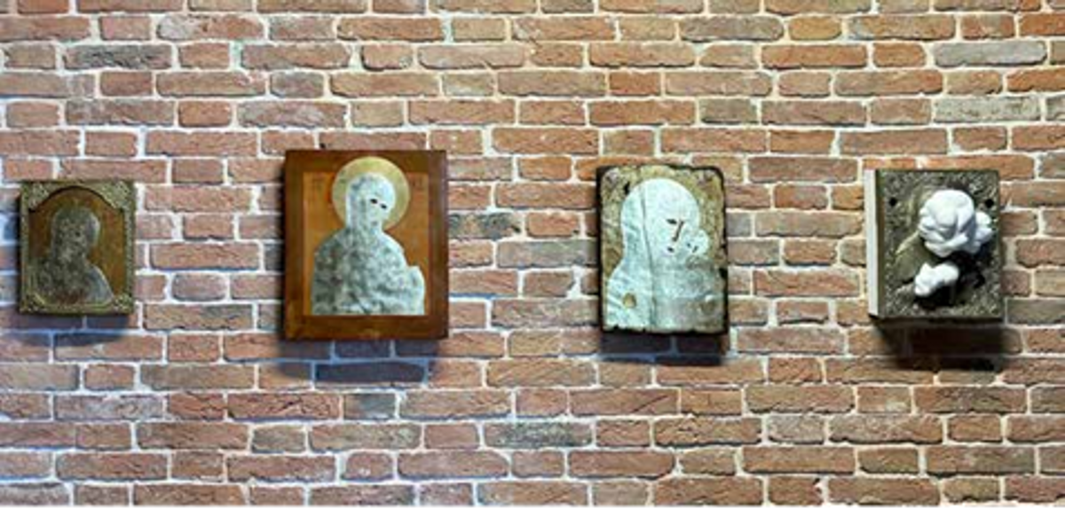 Étienne Chambaud, série Uncreature et Stase, 2022, techniques mixtes,
Venise, Punta della Dogana, 2023. Courtesy Pinault Collection. Photo Philippe Régnier