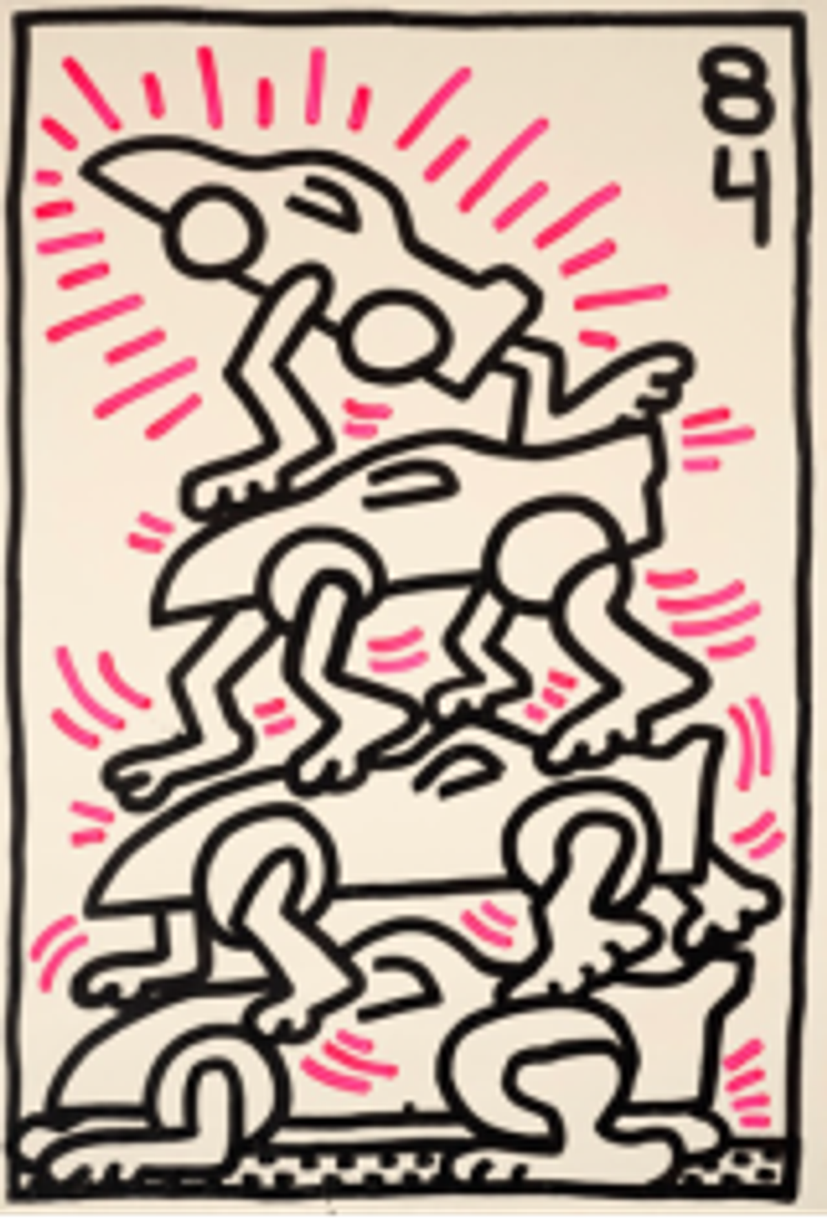 Keith Haring, Untitled (Le Mans). Courtesy Christie's