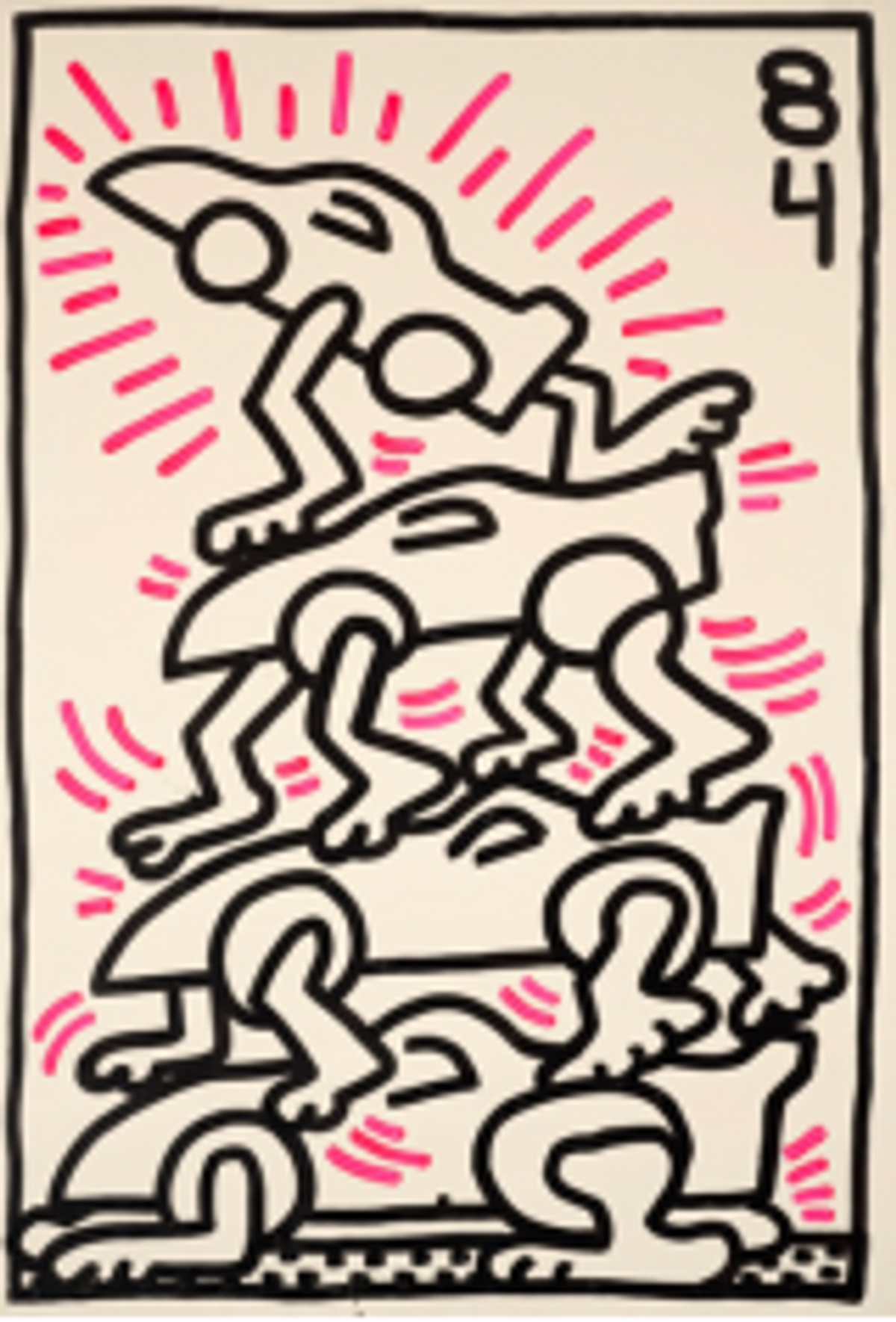 Keith Haring, Untitled (Le Mans). Courtesy Christie's 
