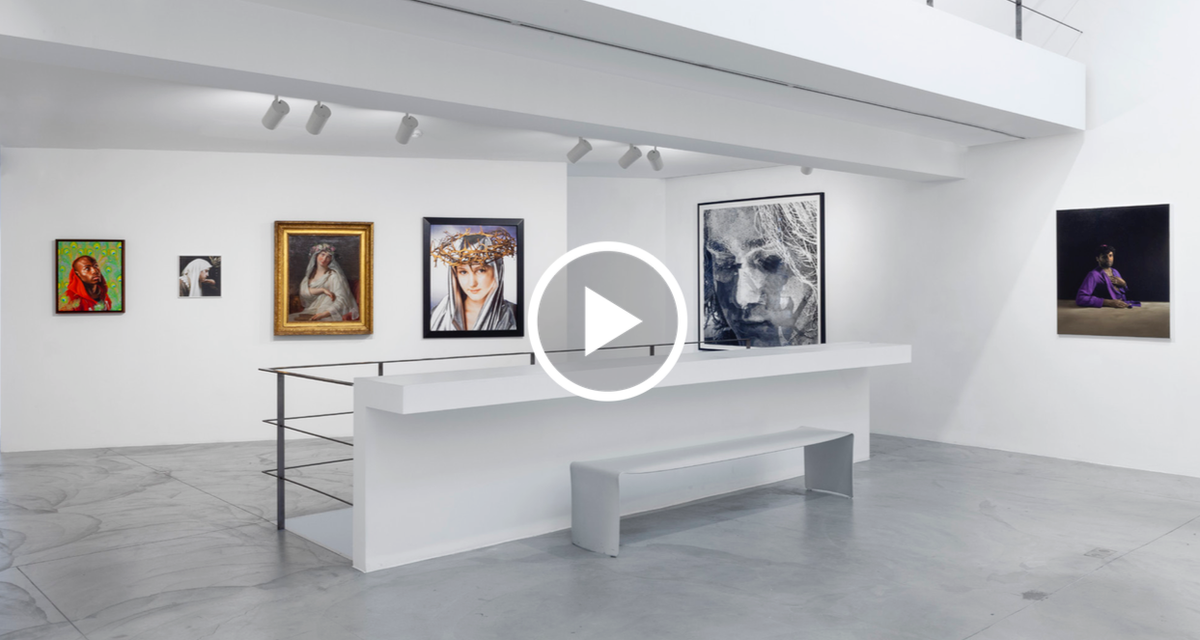 Vue de l’exposition « Portraits - du XVIIe au XXIe siècles » à la galerie Nathalie Obadia à Bruxelles. Courtesy galerie Nathalie Obadia