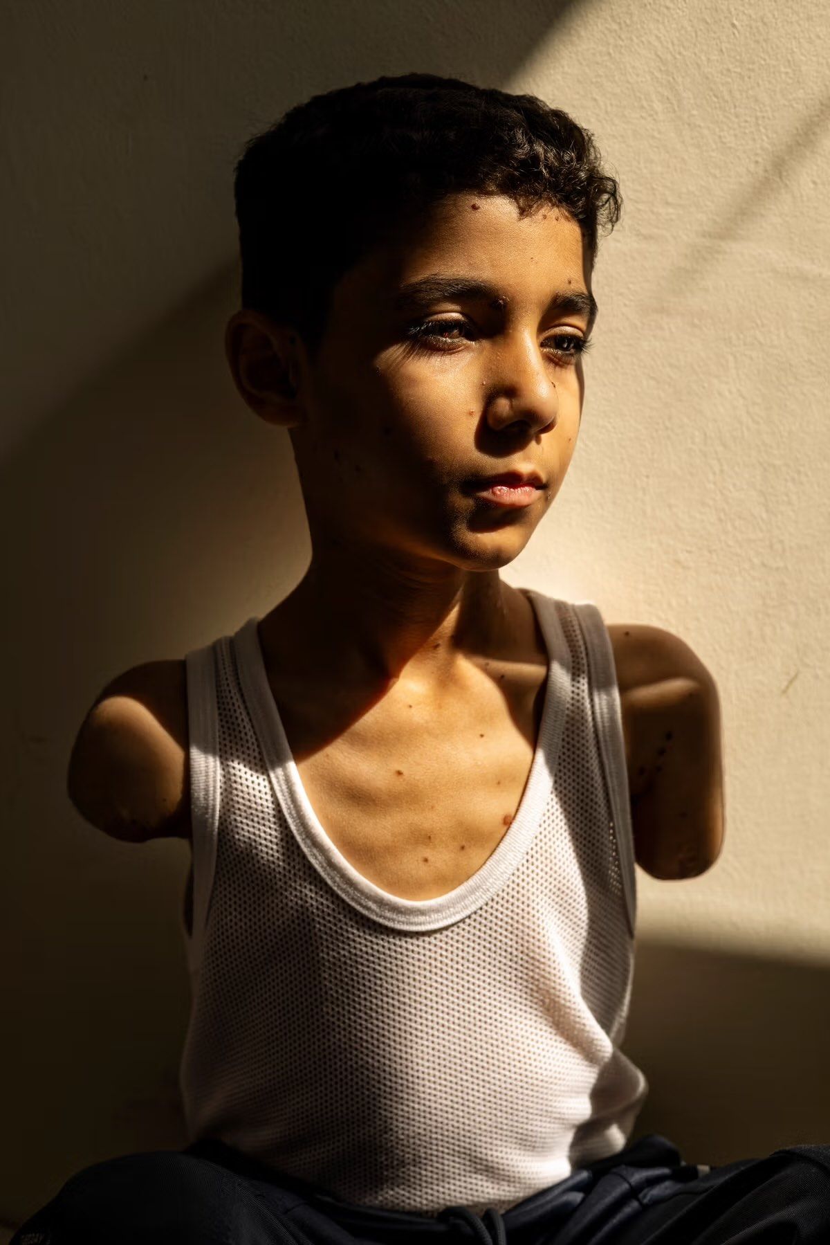 Samar Abu Elouf, Mahmoud Ajjour, Aged Nine. © Samar Abu Elouf, pour The New York Times