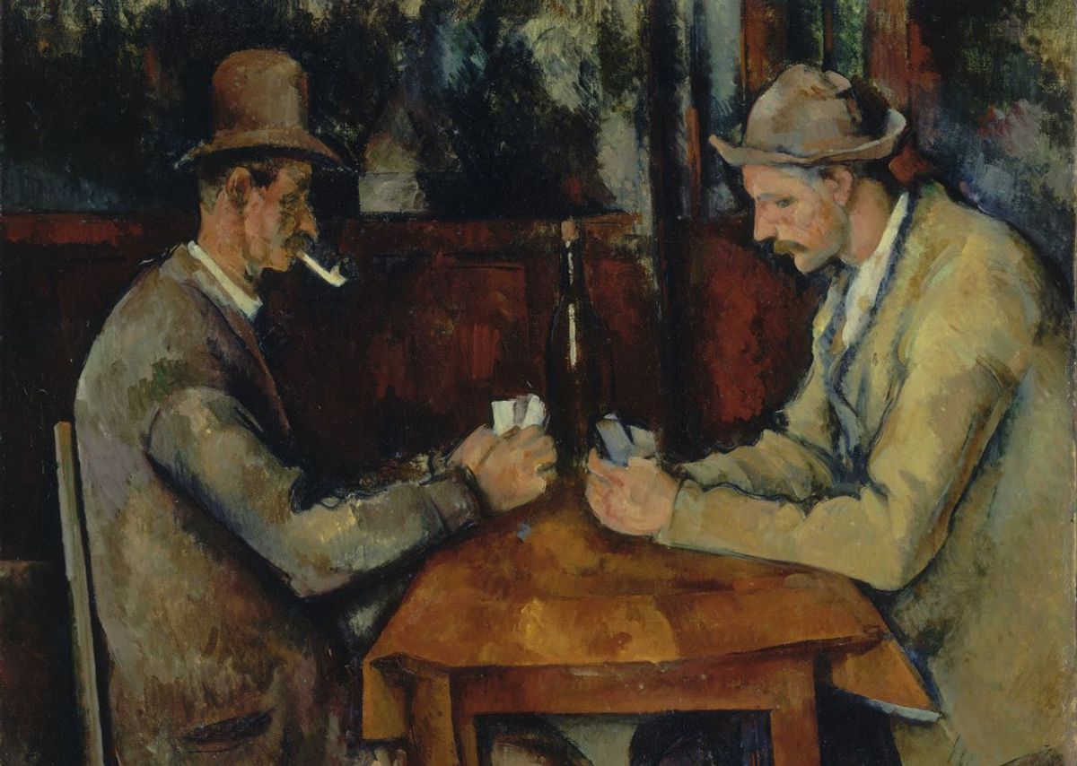 Paul Cezanne, Les Joueurs de cartes, 1893-1896, huile sur toile, Paris, musée d’Orsay. © GrandPalaisRmn (musée d'Orsay/Hervé Lewandowski

