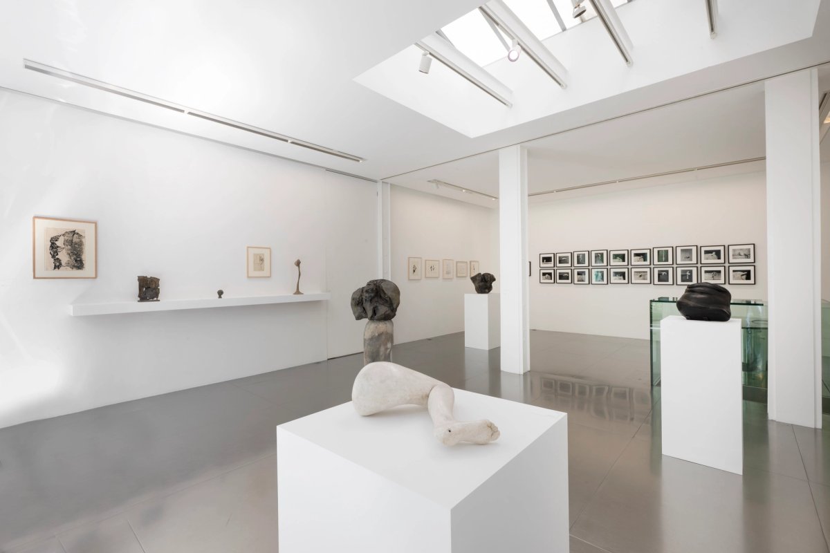 Vue de l’exposition « Alina Szapocznikow : Fragments d’autobiographie/Une rétrospective du centenaire » à la Galerie Loevenbruck, Paris, 2026. © ADAGP, Paris. Photo Fabrice Gousset, courtesy Loevenbruck