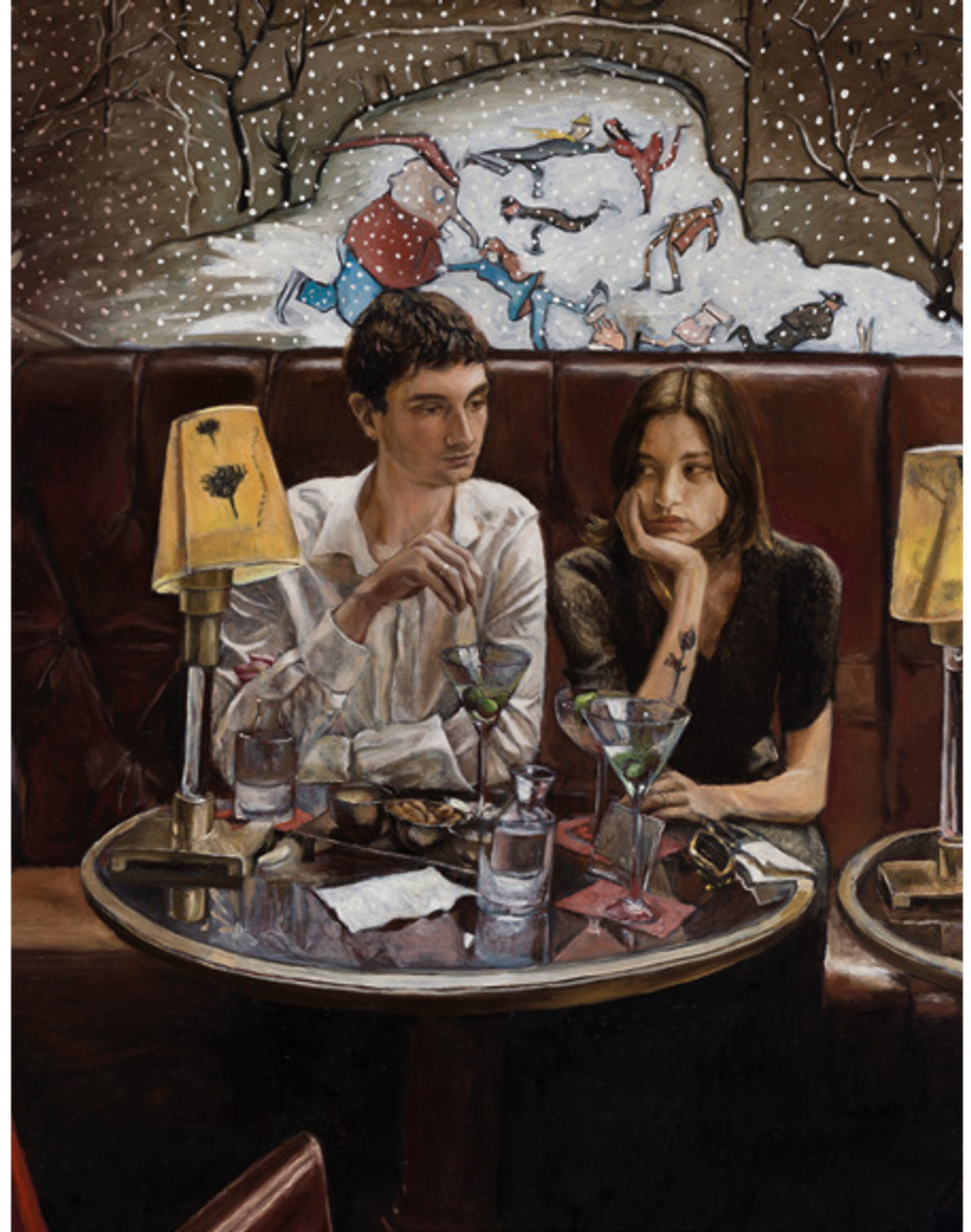 Giangiacomo Rossetti, Everyone Has their Own Strange Ideas, 2022, huile sur panneau. Courtesy de l’artiste et galerie Mendes Wood DM