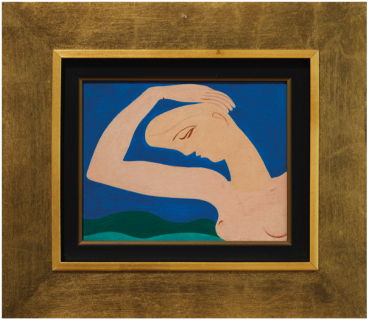 Marcelle Cahn, La Nageuse, 1930, huile sur toile. © Photographie Jean-Christophe Lett pour La Gaya Scienza