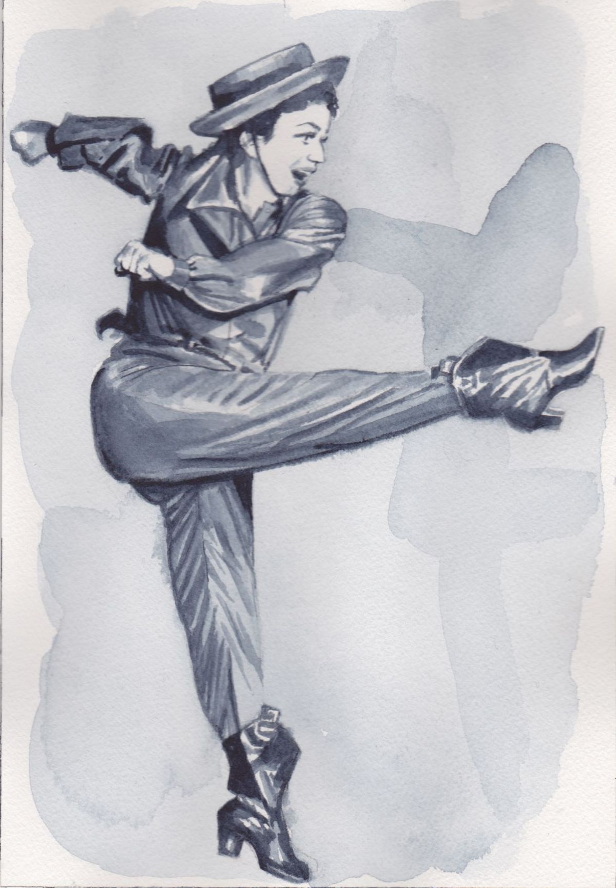 Giulia Andreani, Sans titre (A.deMille), 2015, aquarelle sur papier. Prix : 4 500 euros. © Giulia Andreani. Courtesy galerie Max Hetzler, Paris.