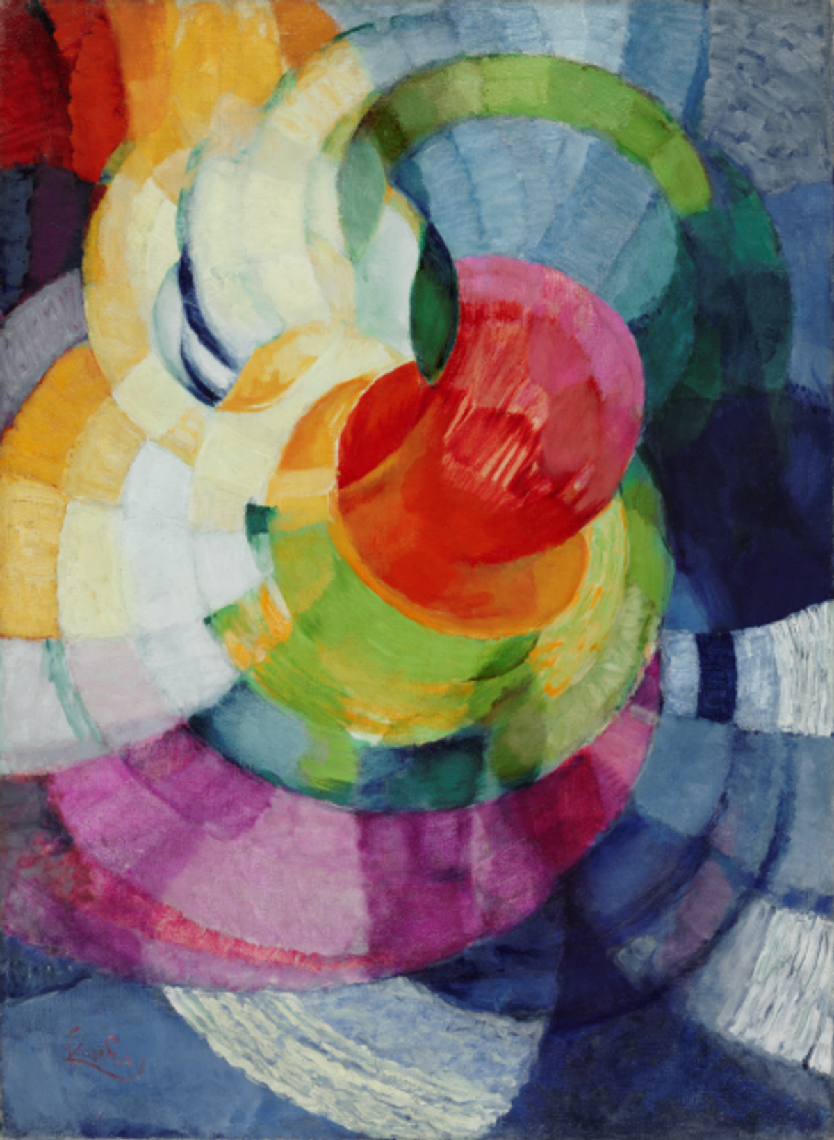 František Kupka, Disques de Newton. Étude pour Fugue à deux couleurs, 1912, huile sur toile, Philadelphia Museum of Art.

Courtesy du Philadelphia Museum of Art