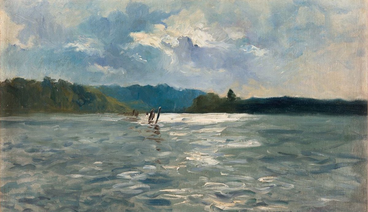 Paul Huet, La Laïta à marée haute, 1865, huile sur toile, musée des Beaux-Arts de Quimper. © GrandPalaisRmn/Mathieu Rabeau