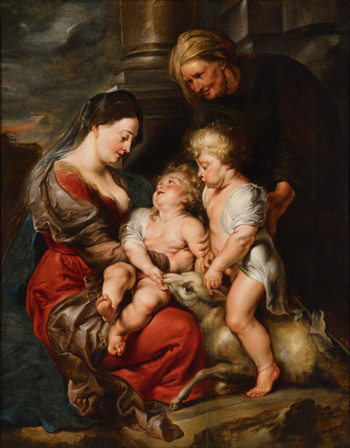 Pierre Paul Rubens, La Vierge à l’Enfant avec Sainte Élisabeth et Saint Jean Baptiste (vers 1611-1614). Photo : Fredrik Nilsen. Courtesy d'une collection privée, États-Unis