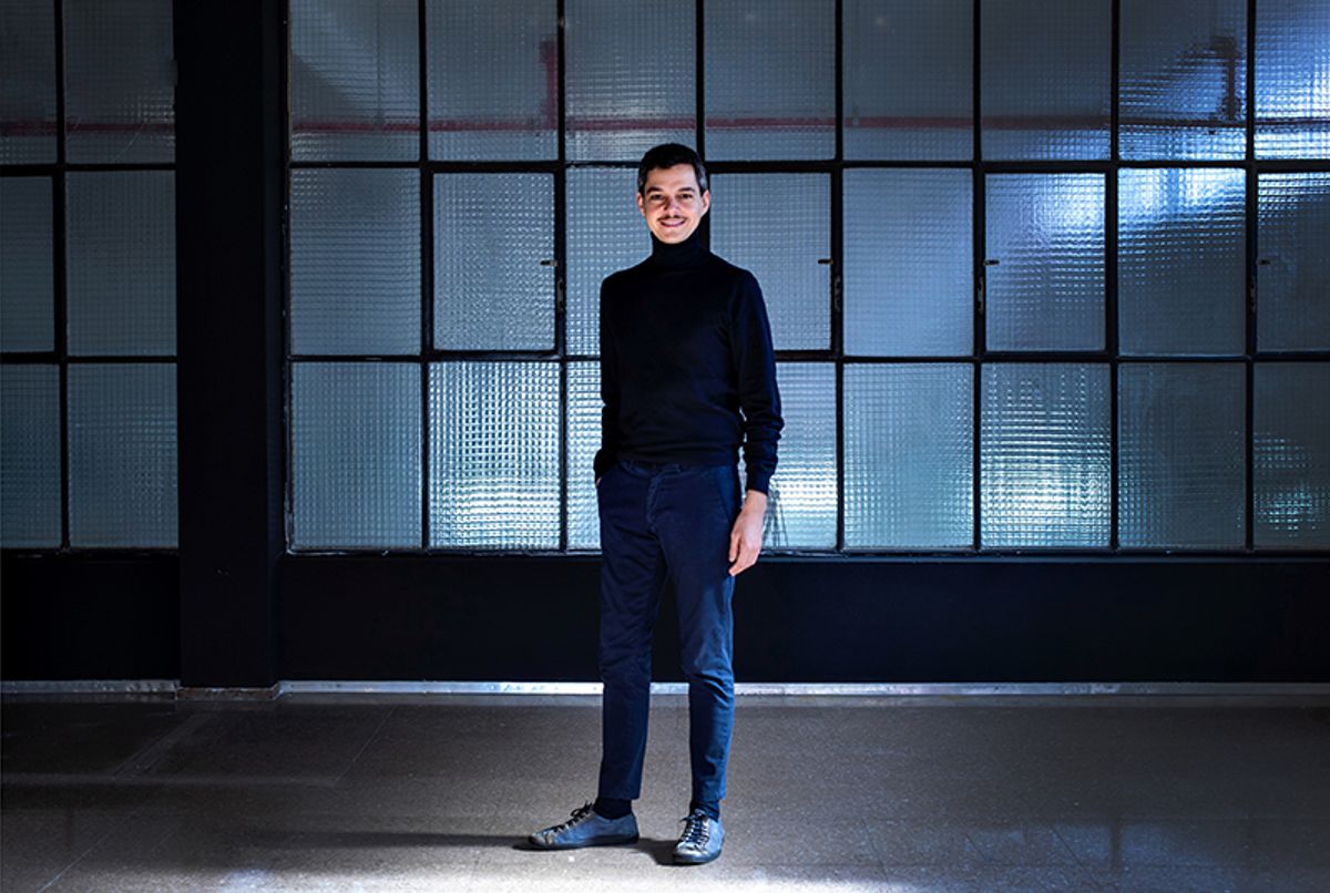 Sergio Pardo López, creative mediator de Manifesta 15 Barcelona. Photo : Flaminia Pelazzi