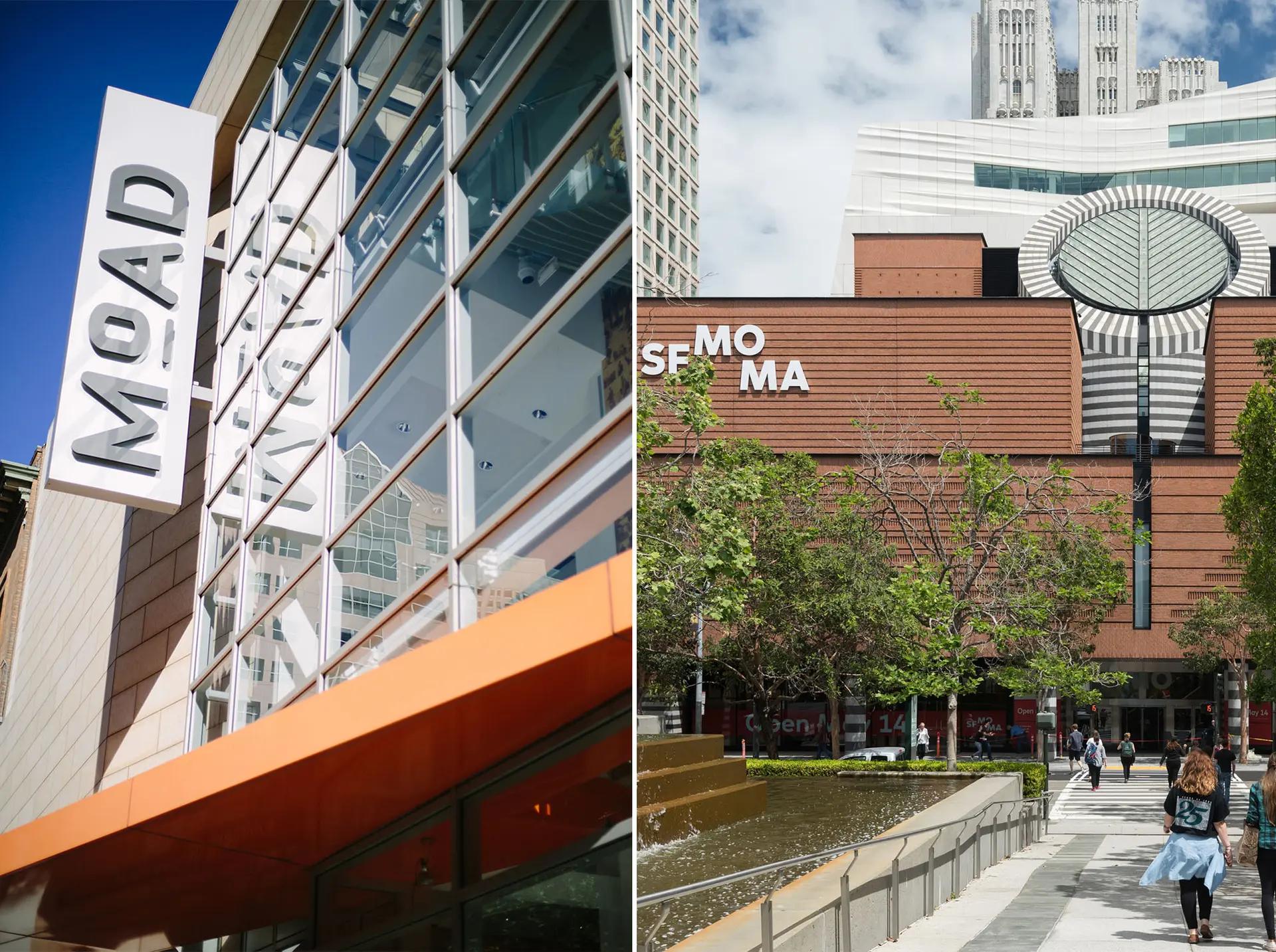 À San Francisco, le Museum of the African Diaspora et le SFMoMA créent un poste commun de conservateur adjoint de l’art de la diaspora africaine. MoAD : Courtesy of MoAD. SFMoMA : Photo Jon McNeal, © Snøhetta.