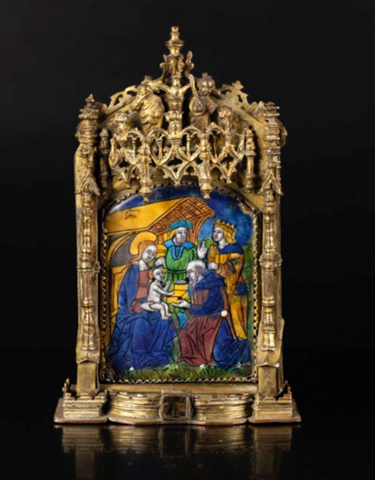 Baiser de Paix, atelier de Nardon Pénicaud, Limoges, début du XVIe siècle. Courtesy Chauviré et Coutant