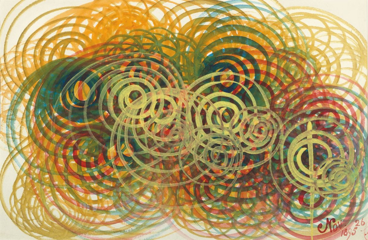 Alice Essington Nelson, Shewing the Influence of Osiris, 1895, aquarelle sur papier. Courtesy The College of Psychic Studies, Londres.