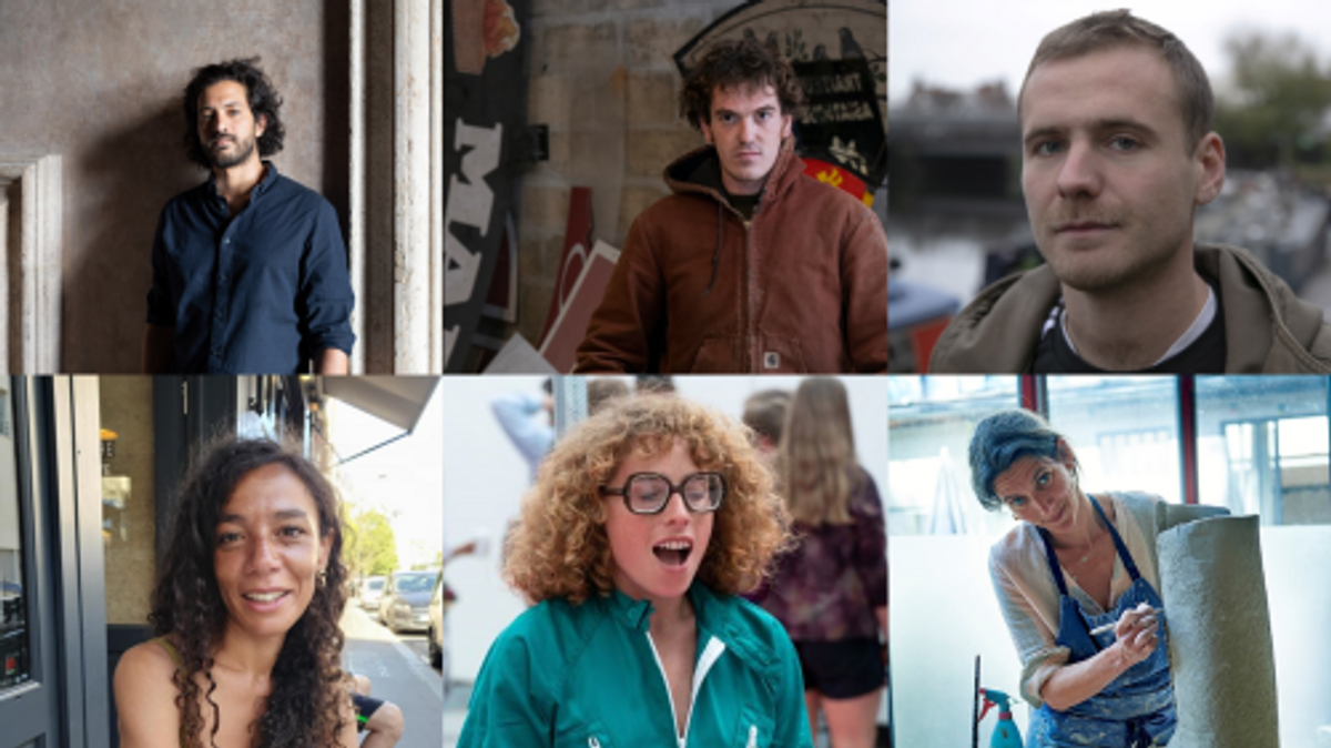 De haut en bas et de gauche à droite :
Mounir Ayache. © Daniele MolajoliProsper Legault. © Nicolas DoltoPaul Heintz. © Paul HeinzChloé Quénum © Patricia DoukhanLiv Schulman. © Rhine RodinElsa Sahal. © Denis Amon