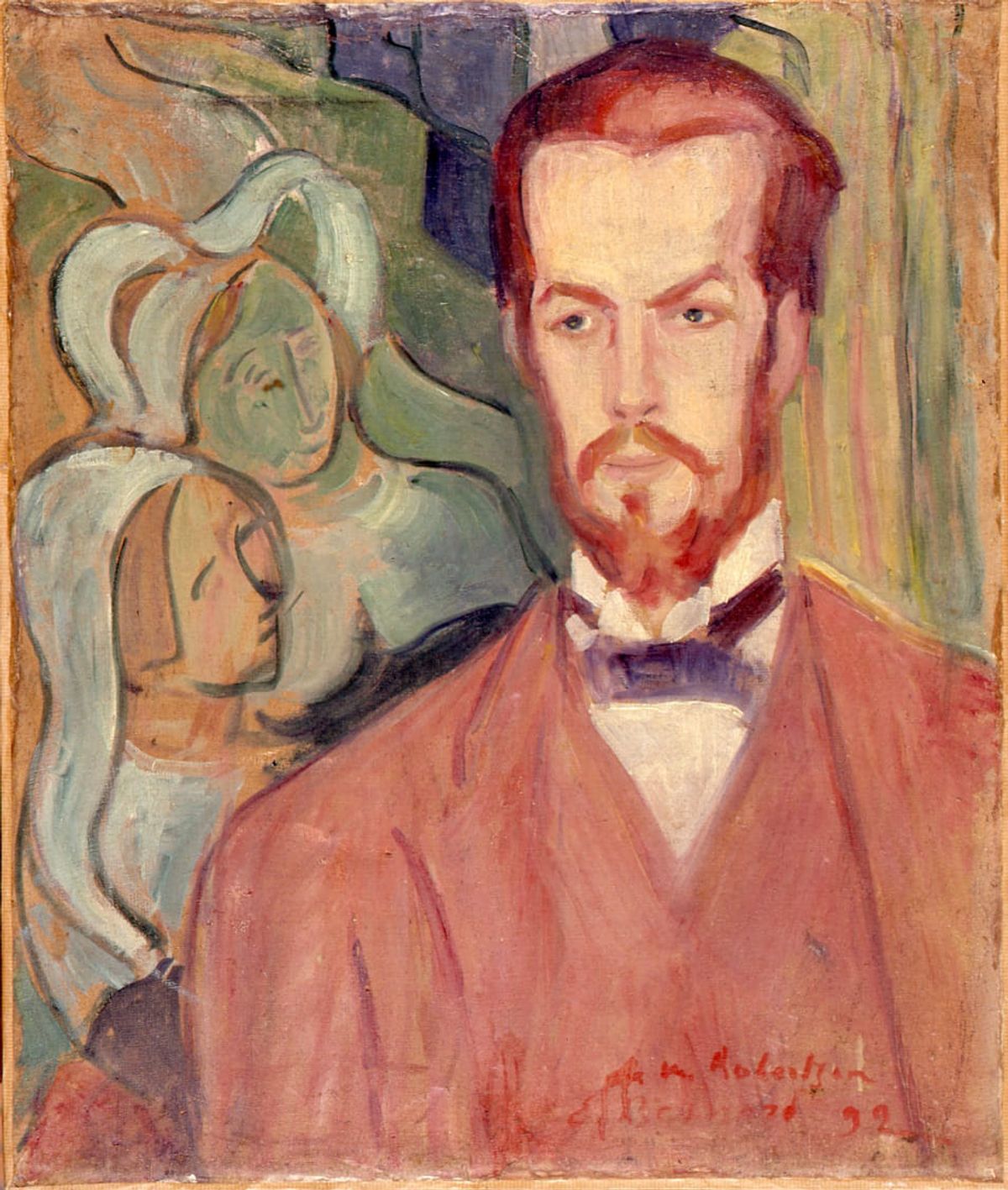 Émile Bernard, Portrait du peintre Eric Forbes Robertson, 1892, Huile sur toile, 65 sur 53,2 cm. © musée de Pont Aven