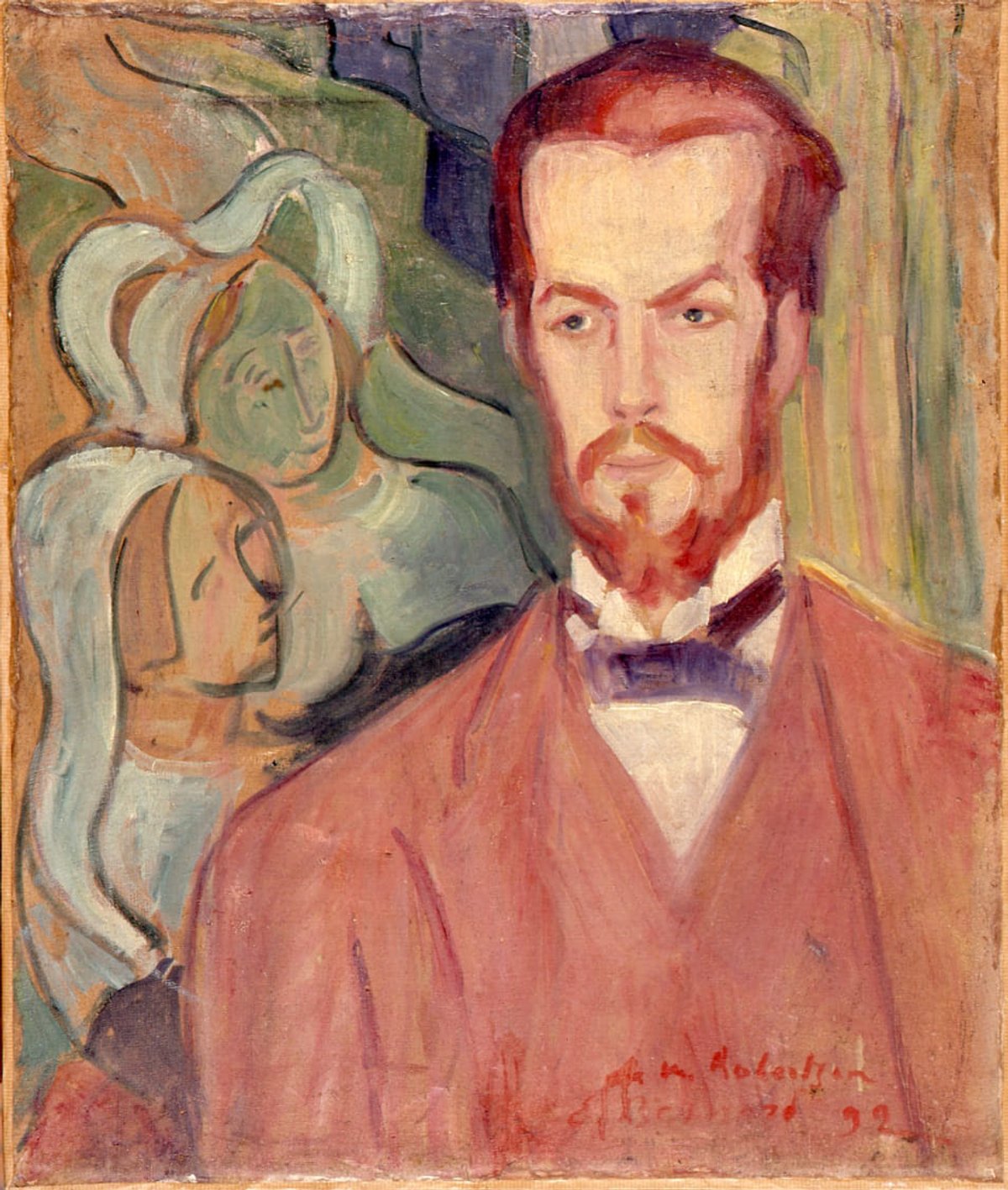 Émile Bernard, Portrait du peintre Eric Forbes Robertson, 1892, Huile sur toile, 65 sur 53,2 cm. © musée de Pont Aven