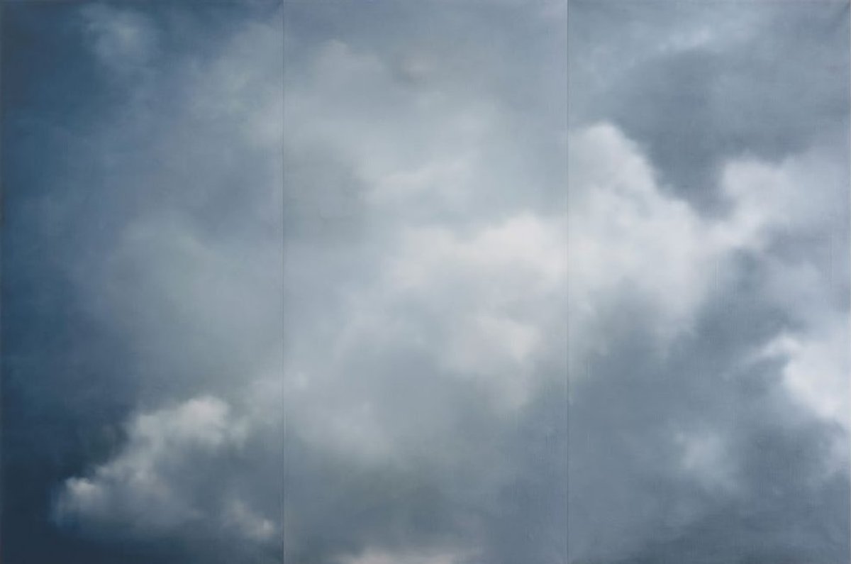 Gerhard Richter, Wolken (blau), 2025. Courtesy de l’artiste et de David Zwirner