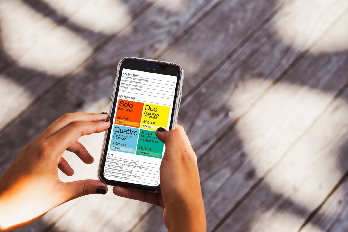 L'application numérique Mucem+ développée par le musée. © Photo : Julie Cohen / Mucem