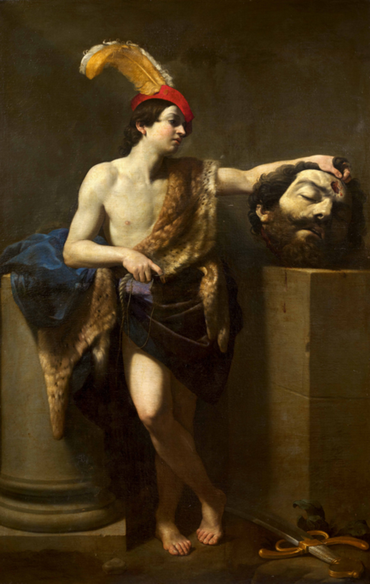 Guido Reni, David et Goliath, toile, 227 cm x 145,5 cm. Courtesy Artcurial & Millon