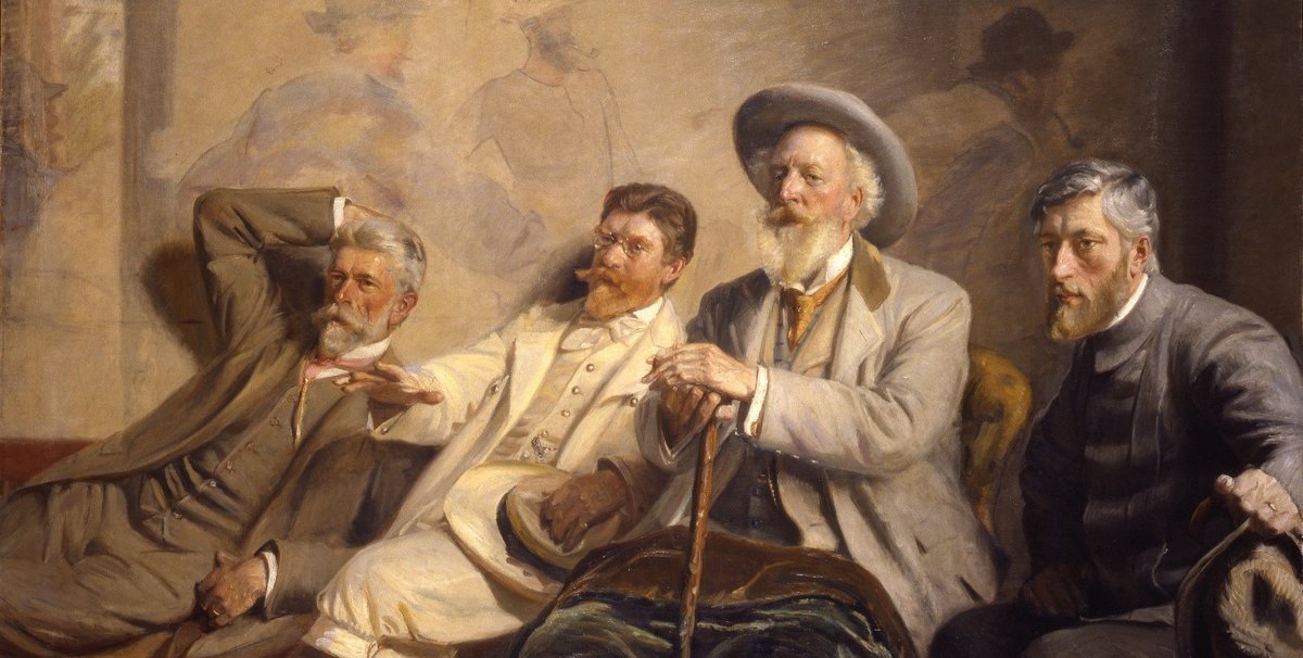 Michael Ancher, Kunstdommere, 1906, huile sur toile, 156,2 cm x 222,9 cm. © The Danish Museum of National History