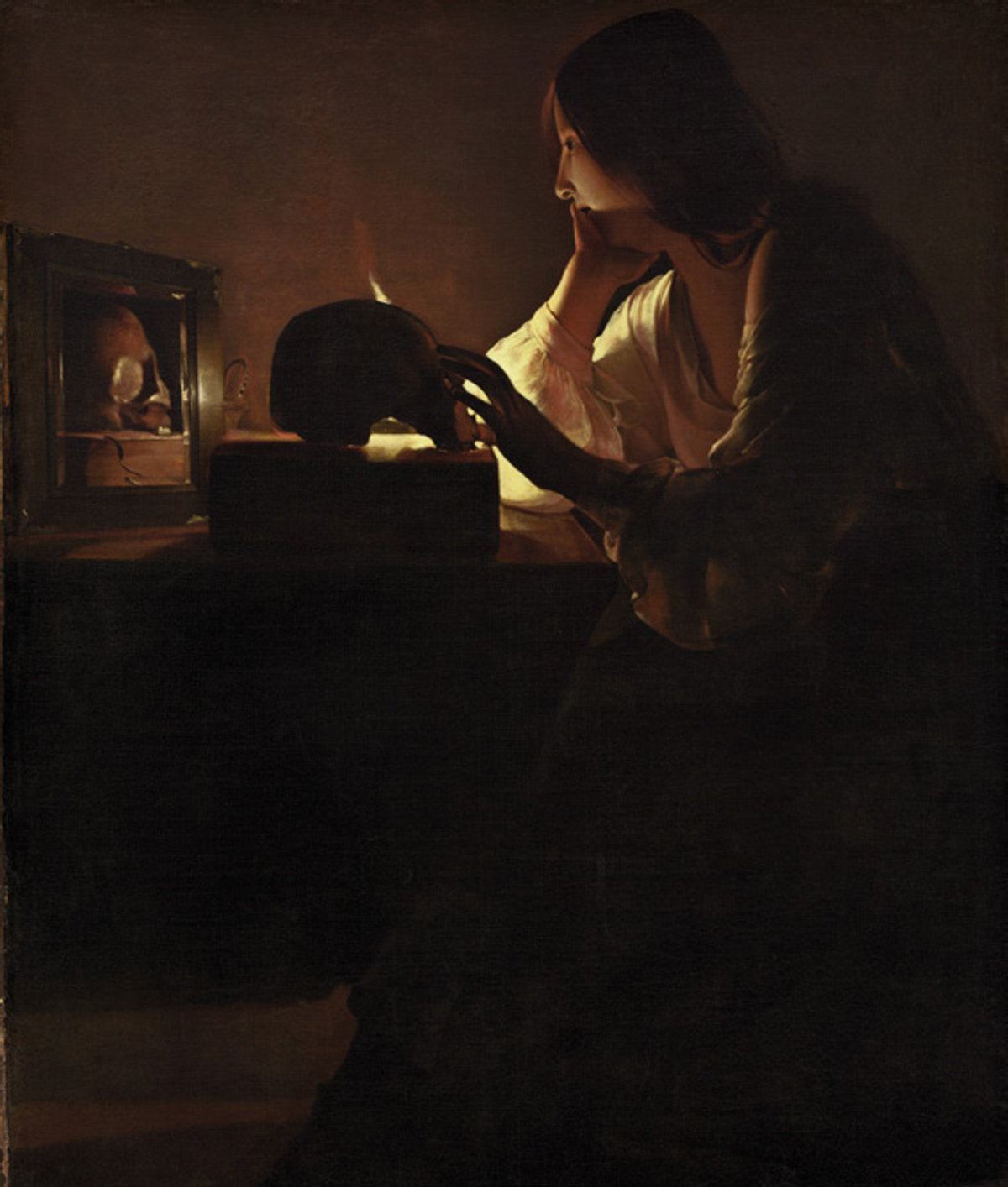 Georges de La Tour, La Madeleine pénitente, vers 1635-1640, huile
sur toile, National Gallery of Art, Washington. © Courtesy de la National Gallery of Art, Washington, fonds Ailsa Mellon Bruce