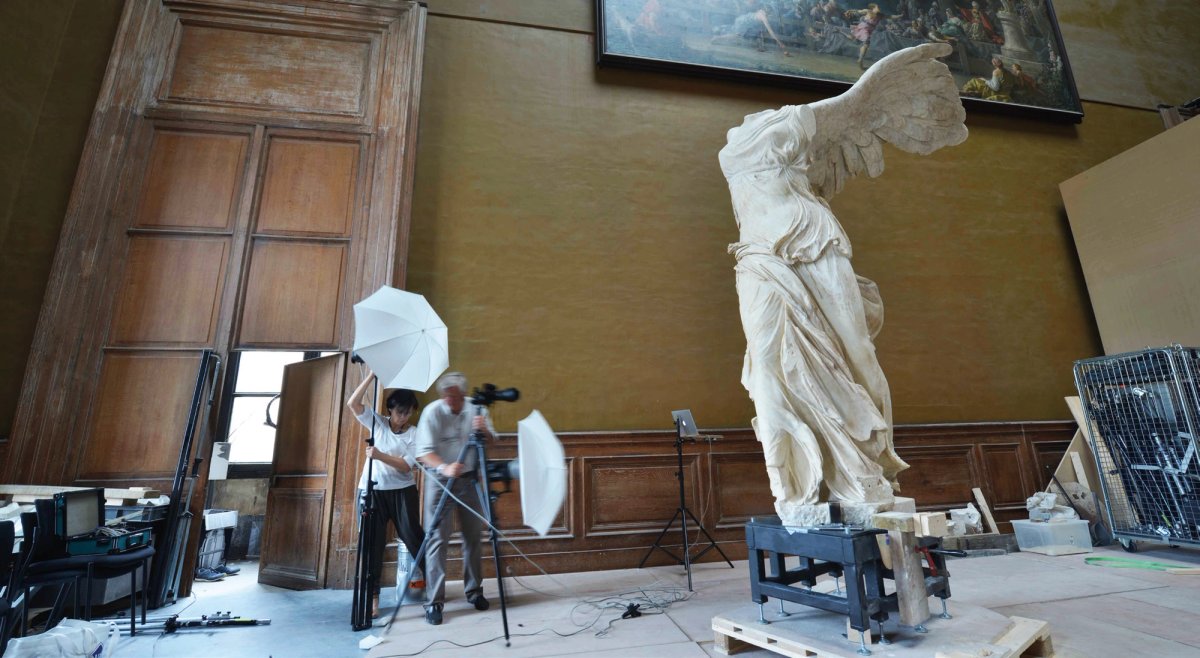 Numérisation 3D de la Victoire de Samothrace par Art Graphique et Patrimoine, une des cinq marques de Memorist.