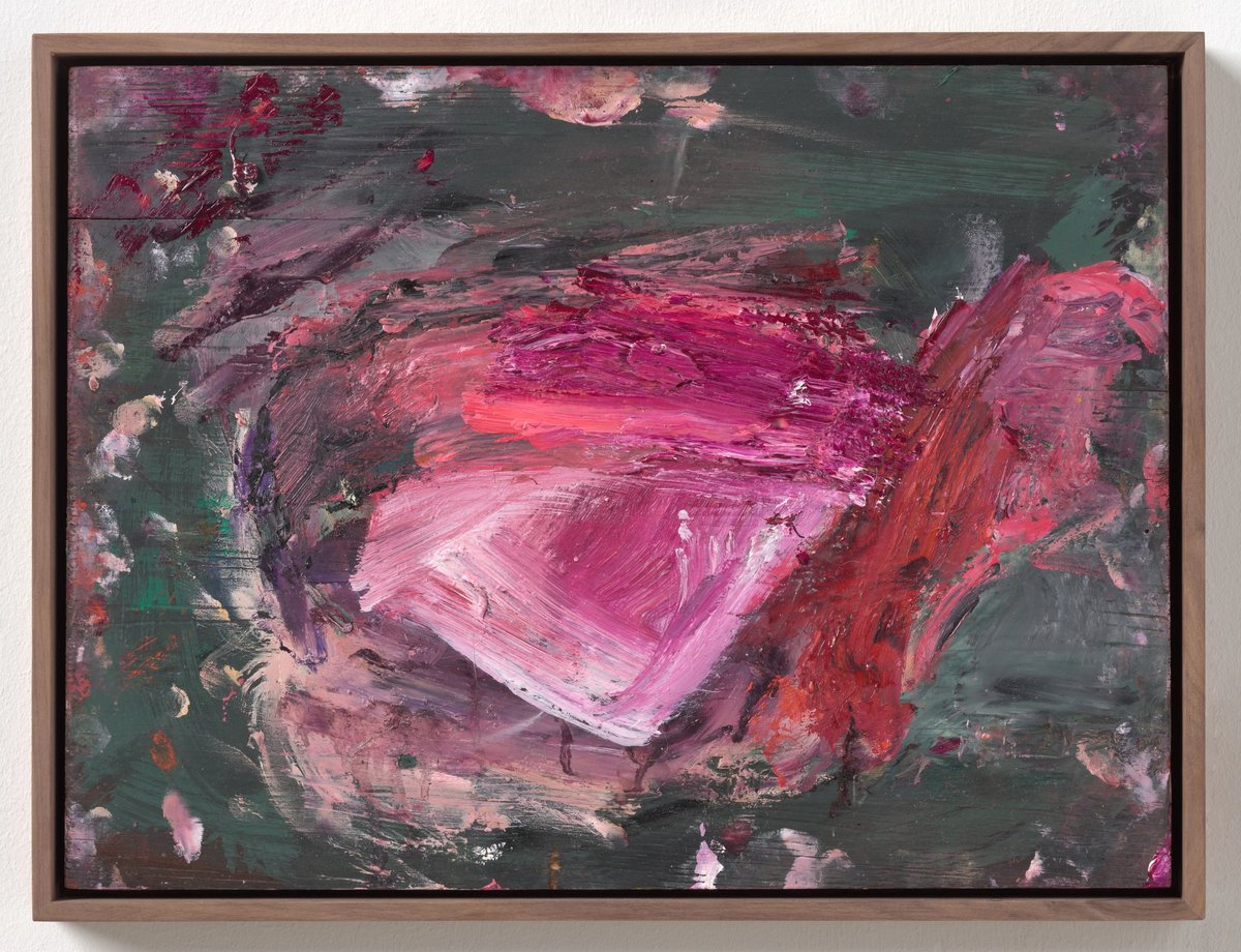 Martha Jungwirth, Ohne Titel, 2023, huile sur bois. © Martha Jungwirth. Photo Ulrich Ghezzi