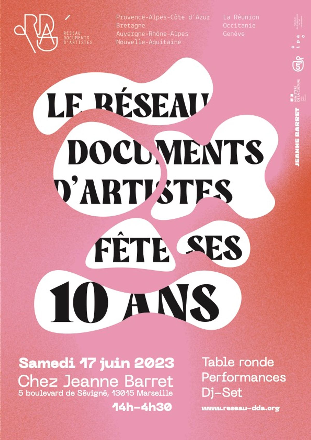 Le Réseau documents d’artistes célèbrera ses 10 ans chez Jeanne Barret, à Marseille, le 17 juin 2023. Réseau documents d’artistes