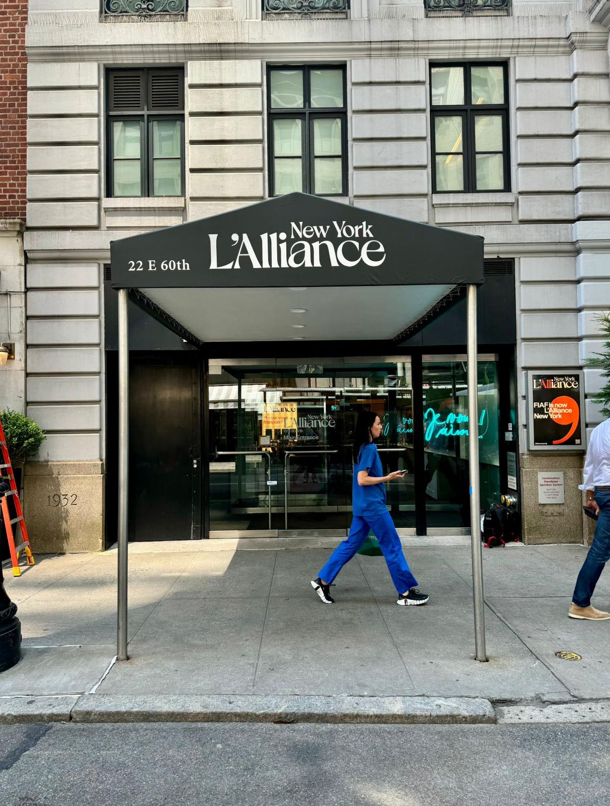 Vue de l'entrée de L'Alliance New York. Courtesy L'Alliance New York.