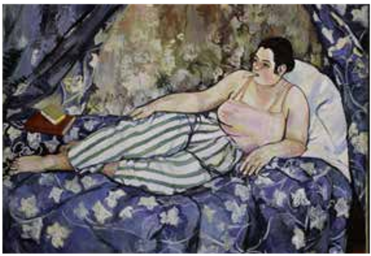 Suzanne Valadon, La Chambre bleue, 1923, huile sur toile, musée national d’Art moderne – Centre Pompidou, Paris. © Centre-Pompidou, MNAM-CCI, dist. RMN-Grand Palais/Jacqueline Hyde