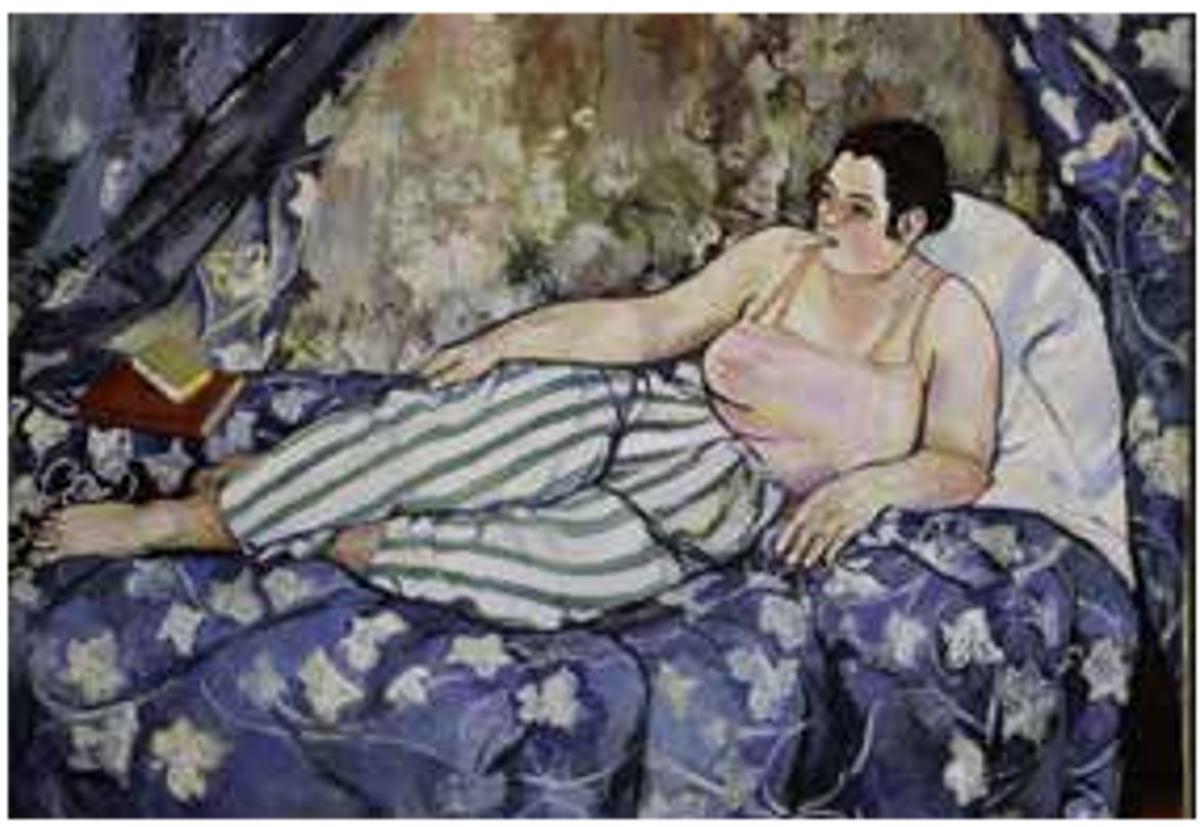 Suzanne Valadon, La Chambre bleue, 1923, huile sur toile, musée national d’Art moderne – Centre Pompidou, Paris. © Centre-Pompidou, MNAM-CCI, dist. RMN-Grand Palais/Jacqueline Hyde