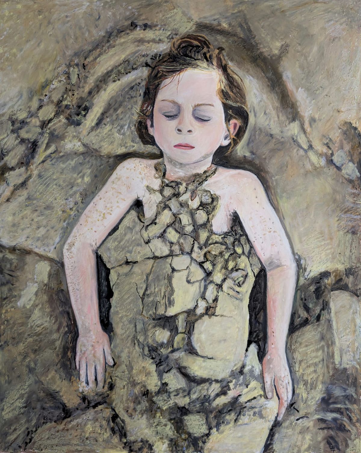 Camille Brès, Ensablé, 2023, pastel sur papier. Courtesy de l’artiste et de la galerie Ariane C-Y