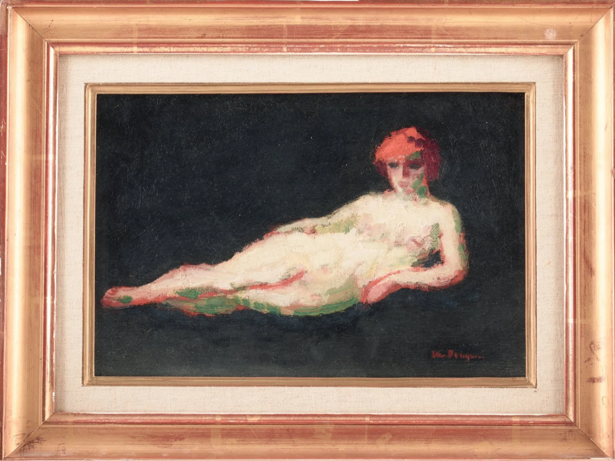 Kees Van Dongen, Le nu aux cheveux rouges, vers 1909, huile sur toile. Courtesy Nice Enchères