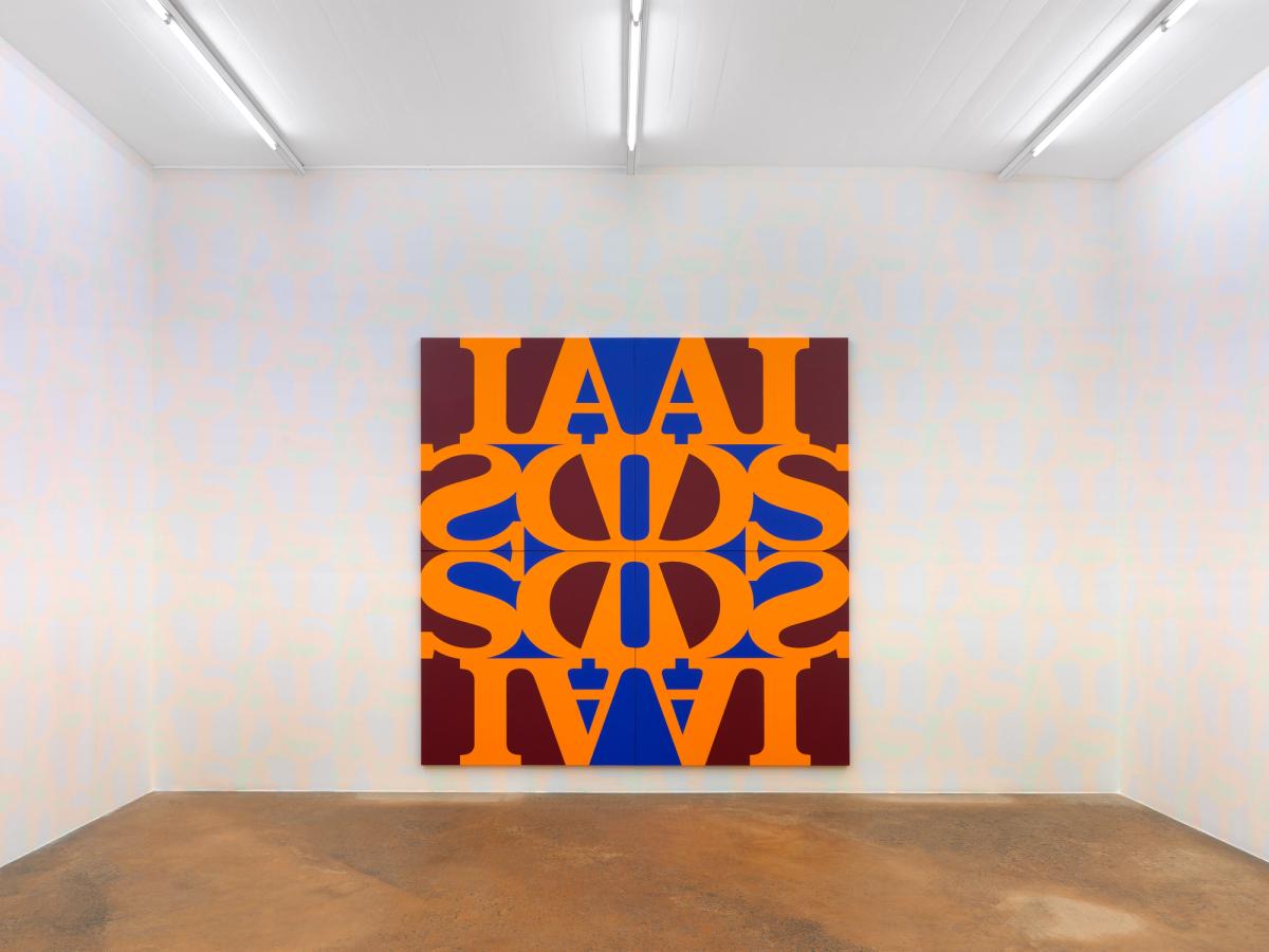 General Idea, Great AIDS (Cadmium Orange Light), 1990-2018. Courtesy MAI 36 Galerie, Zurich. Photo : Annik Wetter