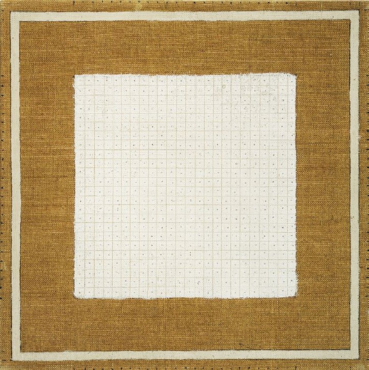 Agnes Martin, White Flower, 1960, huile sur toile, collection Pinault. © Agnes Martin Foundation, New York