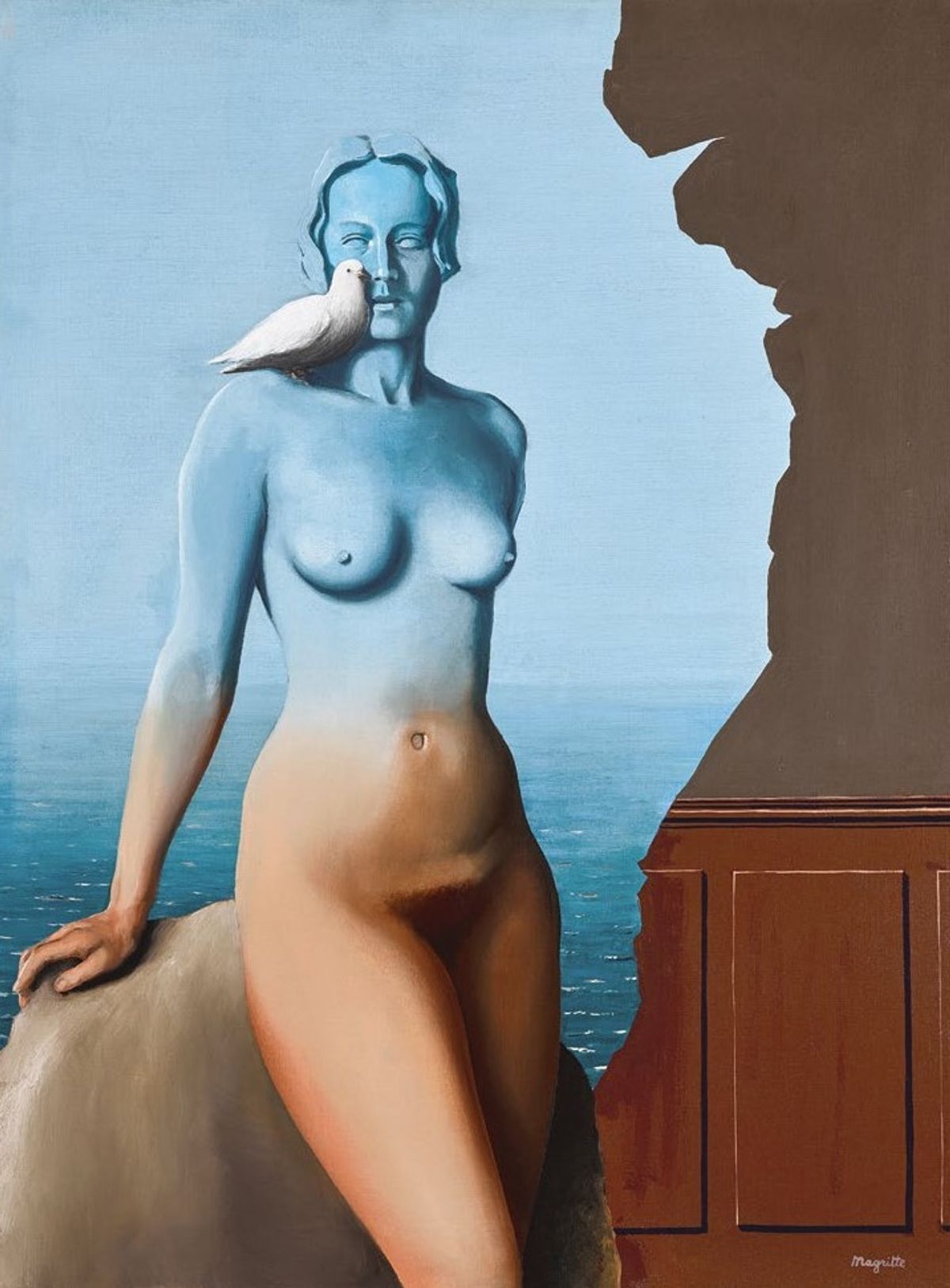 René Magritte, La Magie noire, 1934, huile sur toile. © Born & Art Digital Studio/Sotheby’s