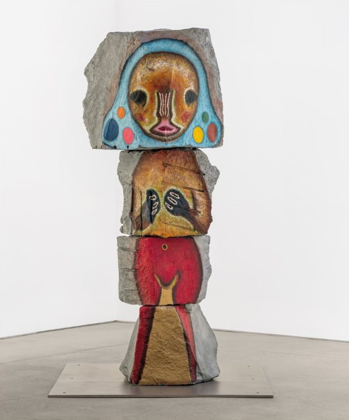 Izumi Kato, Untitled, 2024, peinture uréthane sur aluminium. Courtesy de l’artiste et de Perrotin