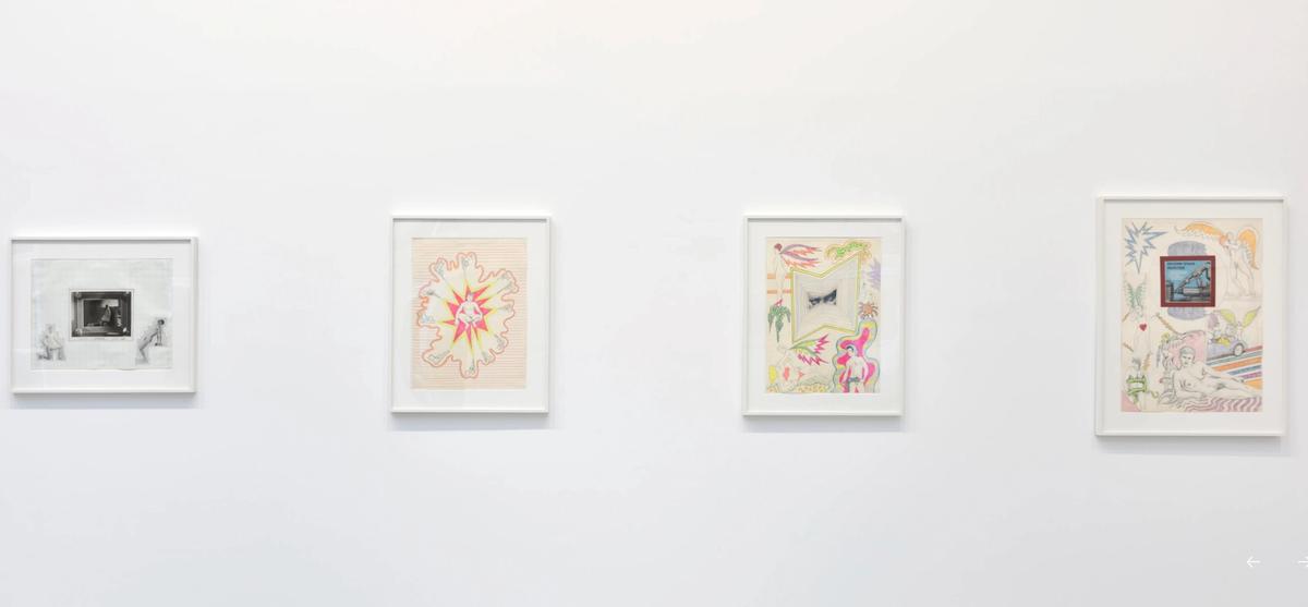 Vue de l’expostion « Robert Smithson : Mundus Subterraneus - Early Works ». Photo : Rebecca Fanuele. © : Holt/Smithson Foundation/Licensed by Artists Rights Society, New York & Marian Goodman Gallery