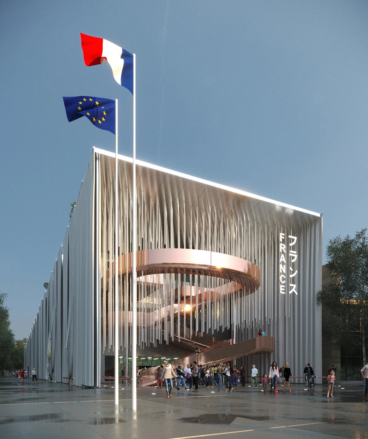 Exposition Universelle Osaka 2025 - Projet du Pavillon France. Copyrights Coldefy, Carlo Ratti Associatti et RIMOND Japan KK
