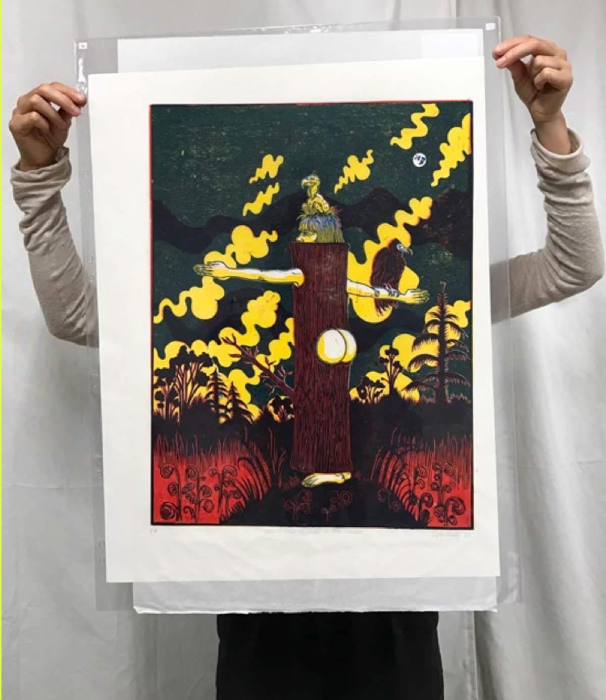 Lisa Schittulli, estampe imprimée à la cuillère, 2024.
© (Made Anywhere)