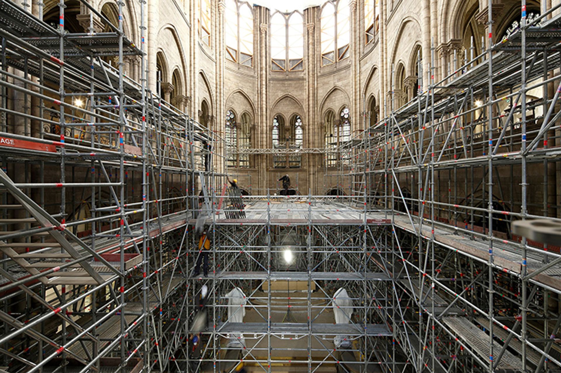 Le chœur de la cathédrale Notre-Dame de Paris, en novembre 2020. © David Bordes/Établissement public chargé de la conservation et de la restauration de la cathédrale Notre-Dame de Paris