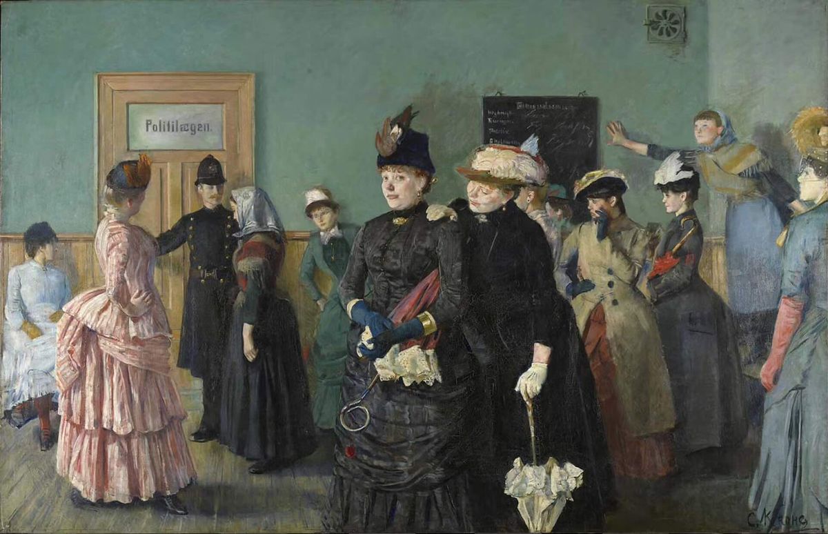 Le musée d’Orsay s’associe au Nasjonalmuseet d’Oslo pour une exposition sur Christian Krohg, avec notamment son œuvre Albertine dans la salle d’attente du médecin de la police (1885-1887). Photo : Nasjonalmuseet, Oslo. © RMN-Grand Palais