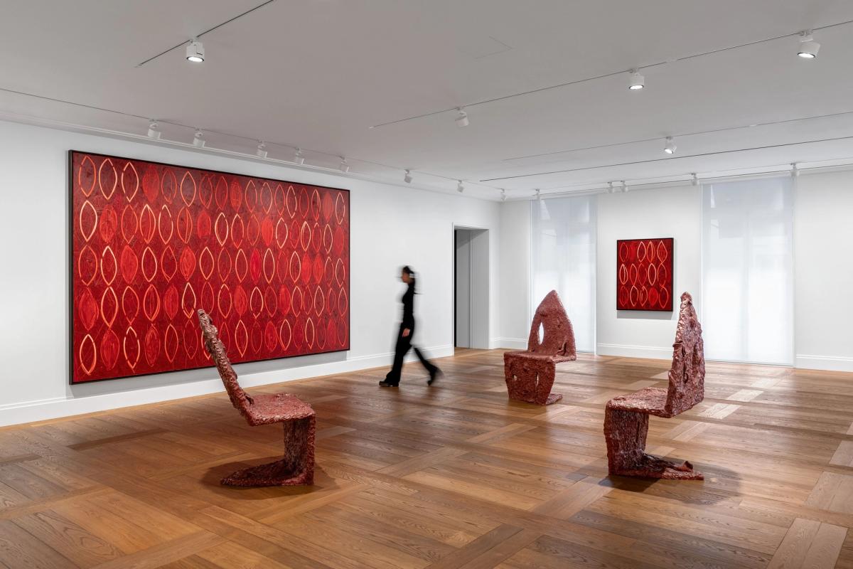 Vue de l’exposition « Rashid Johnson. Anima » chez Hauser & Wirth Paris, 2024. © Rashid Johnson. Courtesy the artist and Hauser & Wirth. Photo : Nicolas Brasseur