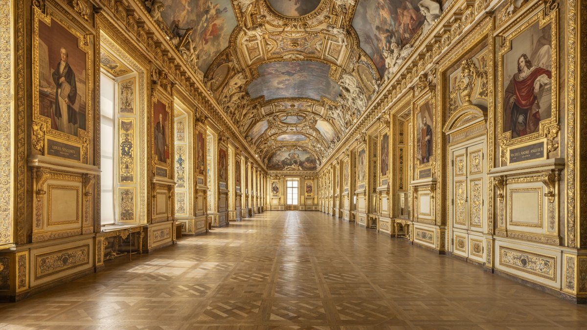 La galerie d’Apollon au musée du Louvre, à Paris, lors de sa réouverture en juillet 2026. MUSÉE DU LOUVRE