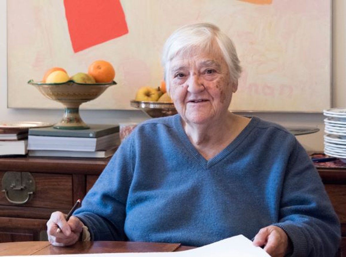 Portrait d’Etel Adnan, Paris. © Galerie Lelong & Co