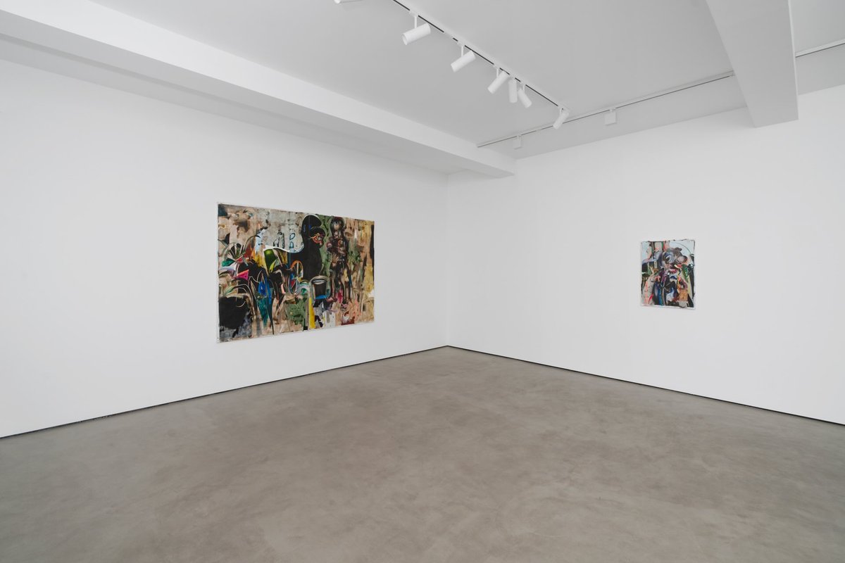 Vue de l’exposition « Leasho Johnson : I am a place as much as I am a flavour » chez Mariane Ibrahim Paris. Courtesy de l’artiste et Mariane Ibrahim. Photo Pauline Assathiany