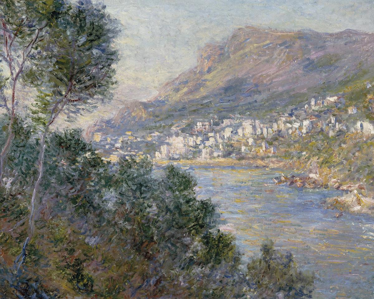 Claude Monet, Monte-Carlo vu de Roquebrune, 1883, huile sur toile, 66 x 81,3 cm, Museum of Fine Arts, Boston, Isabelle and Scott Black Collection. Photo : © 2023 Museum of Fine Arts, Boston