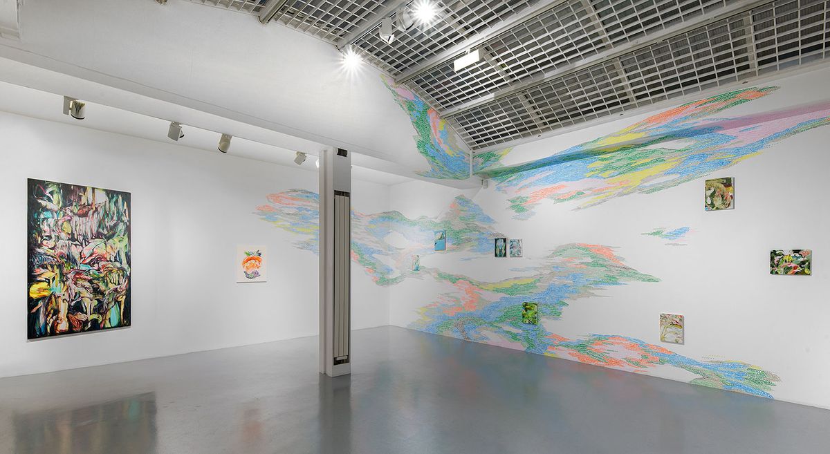 Vue de l’exposition d'Armelle de Sainte Marie, 2023. Photo Alberto Ricci