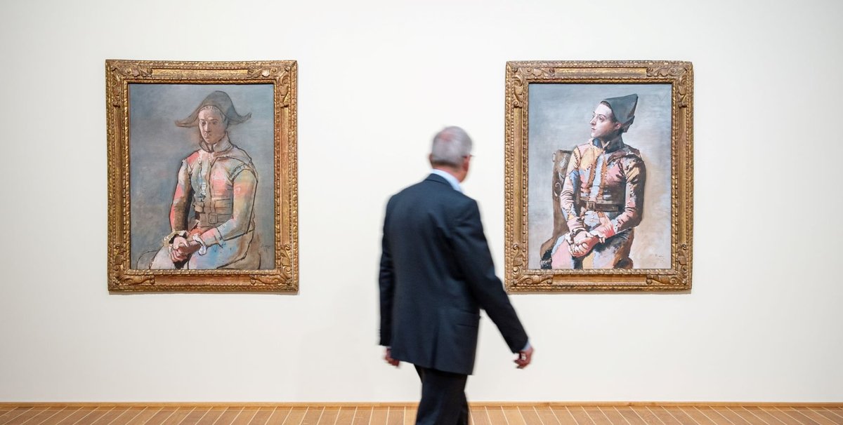 Vue de l’exposition « Picassso, Chagall, Jawlensky. Chefs-d’œuvre de la Collection Im Obersteg », 2020. Photo : Jonas Hänggi. © Kunstmuseum Basel, Succession Picasso, ProLitteris, Zürich